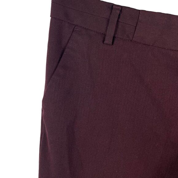 Banana Republic Women's Martin Fit Trouser size 8R Classic Burgundy - Picture 4 of 6